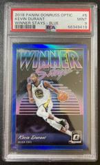 Kevin Durant [Blue] Basketball Cards 2018 Panini Donruss Optic Winner Stays Prices