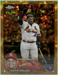 Yadier Molina [Gold] #4 Baseball Cards 2023 Topps Chrome Sapphire Prices