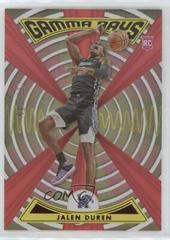 Jalen Duren [Red] Basketball Cards 2022 Panini Chronicles Draft Picks Gamma Rays Prices
