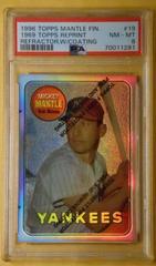 1969 Topps Reprint [Refractor,w/ Coating] Baseball Cards 1996 Topps Mantle Finest Prices