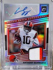 Anthony Schwartz #RPA-AS Football Cards 2021 Panini Donruss Optic Rookie Patch Autographs Prices