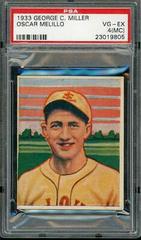 Oscar Melillo Baseball Cards 1933 George C. Miller Prices