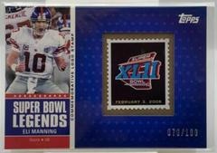 Eli Manning #XLII Football Cards 2011 Topps Super Bowl Legends Prices