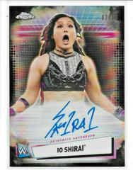 Io Shirai [Black Refractor] Wrestling Cards 2021 Topps Chrome WWE Autographs Prices
