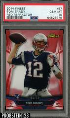 Tom Brady [Red Refractor] #97 Football Cards 2014 Topps Finest Prices
