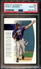 Randy Johnson #60 Baseball Cards 2002 SP Authentic Prices