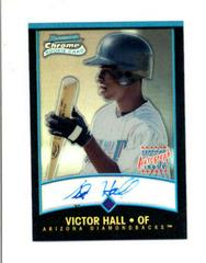 Victor Hall [Refractor Autograph] #342 Baseball Cards 2001 Bowman Chrome Prices