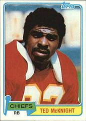 Ted McKnight Football Cards 1981 Topps Prices