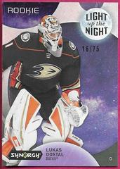 Lukas Dostal [Pink] Hockey Cards 2022 Upper Deck Synergy Light Up The Night Rookies Prices