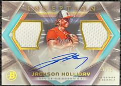 Jackson Holliday #IADR-JH Baseball Cards 2023 Bowman Inception Autograph Dual Relic Prices