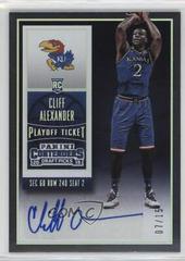 Cliff Alexander [Autograph Playoff Ticket] Basketball Cards 2015 Panini Contenders Draft Picks Prices