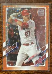 Mike Trout [Orange] #27 Baseball Cards 2021 Topps Prices