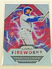 Francisco Lindor #FW5 Baseball Cards 2021 Panini Prizm Fireworks Prices