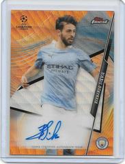 Bernardo Silva [Orange Wave Refractor] Soccer Cards 2020 Topps Finest UEFA Champions League Autographs Prices