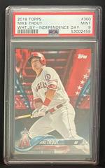 Mike Trout [White Jersey Independence Day] #300 Baseball Cards 2018 Topps Prices