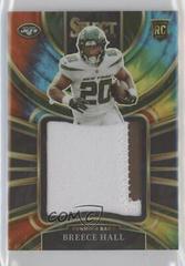 Breece Hall [Tie Dye] #JS-13 Football Cards 2022 Panini Select Jumbo Rookie Swatches Prices