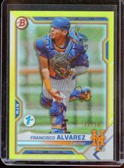 Francisco Alvarez [Yellow Foil] #BFE-53 Baseball Cards 2021 Bowman 1st Edition Prices