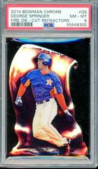 George Springer #GS Baseball Cards 2014 Bowman Chrome Fire Die Cut Refractors Prices