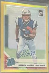 Damien Harris [Gold] Football Cards 2019 Donruss Optic Rated Rookie Autographs Prices