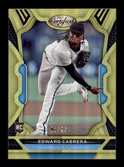 Edward Cabrera [Gold] #5 Baseball Cards 2022 Panini Chronicles Certified Prices