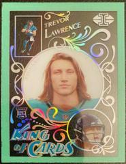 Trevor Lawrence [Emerald] #KC-11 Football Cards 2021 Panini Illusions King of Cards Prices