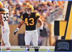 Troy Polamalu [Prime Patch] Football Cards 2011 Panini Threads Prices