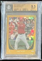 Mike Trout [Gold Refractor] #175 Baseball Cards 2011 Bowman Chrome Prices