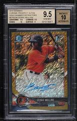Cedric Mullins [Gold Shimmer] #CPA-CM Baseball Cards 2018 Bowman Chrome Prospects Autographs Prices