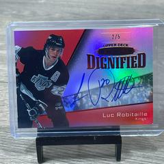 Luc Robitaille [Autograph Red] Hockey Cards 2022 Upper Deck Stature Dignified Prices