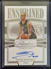 Manu Ginobili #28 Basketball Cards 2022 Panini Flawless Enshrined Signature Prices