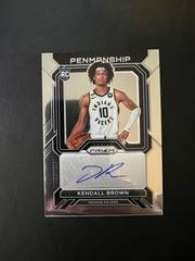 Kendall Brown #RP-KBI Basketball Cards 2022 Panini Prizm Rookie Penmanship Autographs Prices
