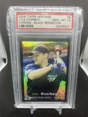 Lyle Overbay [Chrome Black Refractor] #9 Baseball Cards 2006 Topps Heritage Chrome Prices