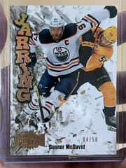 Connor McDavid [Gold] Hockey Cards 2022 Skybox Metal Universe Jarring Prices