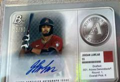 Jordan Lawlar [Autograph] Baseball Cards 2022 Bowman Platinum Minted in Merit Prices