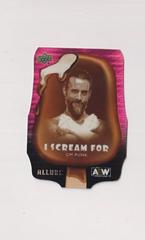 CM Punk [Pink] #ISF-17 Wrestling Cards 2022 Upper Deck Allure AEW I Scream For Prices