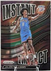Jalen Williams #11 Basketball Cards 2022 Panini Prizm Instant Impact Prices