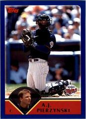 A.J. Pierzynski #616 Baseball Cards 2003 Topps Prices