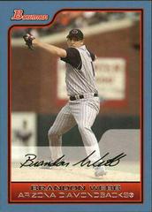 Brandon Webb #23 Baseball Cards 2006 Bowman Prices