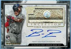 Brayan Rocchio Baseball Cards 2023 Topps Inception MLB First Milestones Autograph Relics Prices