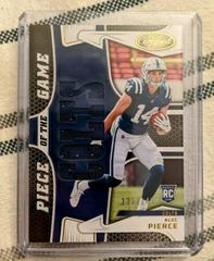 Alec Pierce Football Cards 2022 Panini Certified Piece of the Game Prices