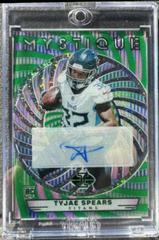 Tyjae Spears [FOTL Green] #38 Football Cards 2023 Panini Illusions Mystique Autograph Prices