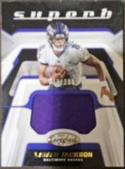 Lamar Jackson Football Cards 2019 Panini Certified Superb Swatches Prices