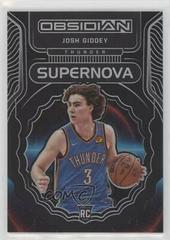 Josh Giddey #9 Basketball Cards 2021 Panini Obsidian Supernova Prices