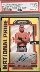 Georges St Pierre [Gold] #NP-GSP Ufc Cards 2022 Panini Chronicles UFC National Pride Signatures Prices