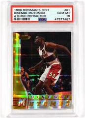 Dikembe Mutombo Atomic Refractor Basketball Cards 1996 Bowman's Best Prices