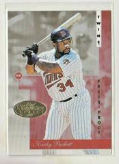 Kirby Puckett [Gold Press Proof] #99 Baseball Cards 1996 Leaf Signature Prices