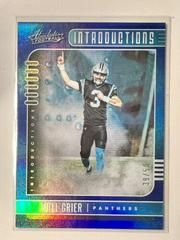 Will Grier [Spectrum Blue] #20 Football Cards 2019 Panini Absolute Introductions Prices