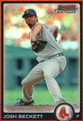 Josh Beckett [Refractor] #7 Baseball Cards 2010 Bowman Chrome Prices