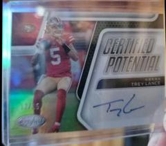 Trey Lance #CPS-TRL Football Cards 2022 Panini Certified Potential Signatures Prices