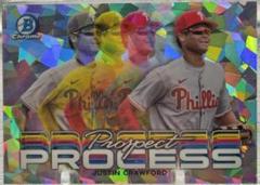 Justin Crawford [Atomic] #PRP-7 Baseball Cards 2023 Bowman Chrome Prospect Process Prices